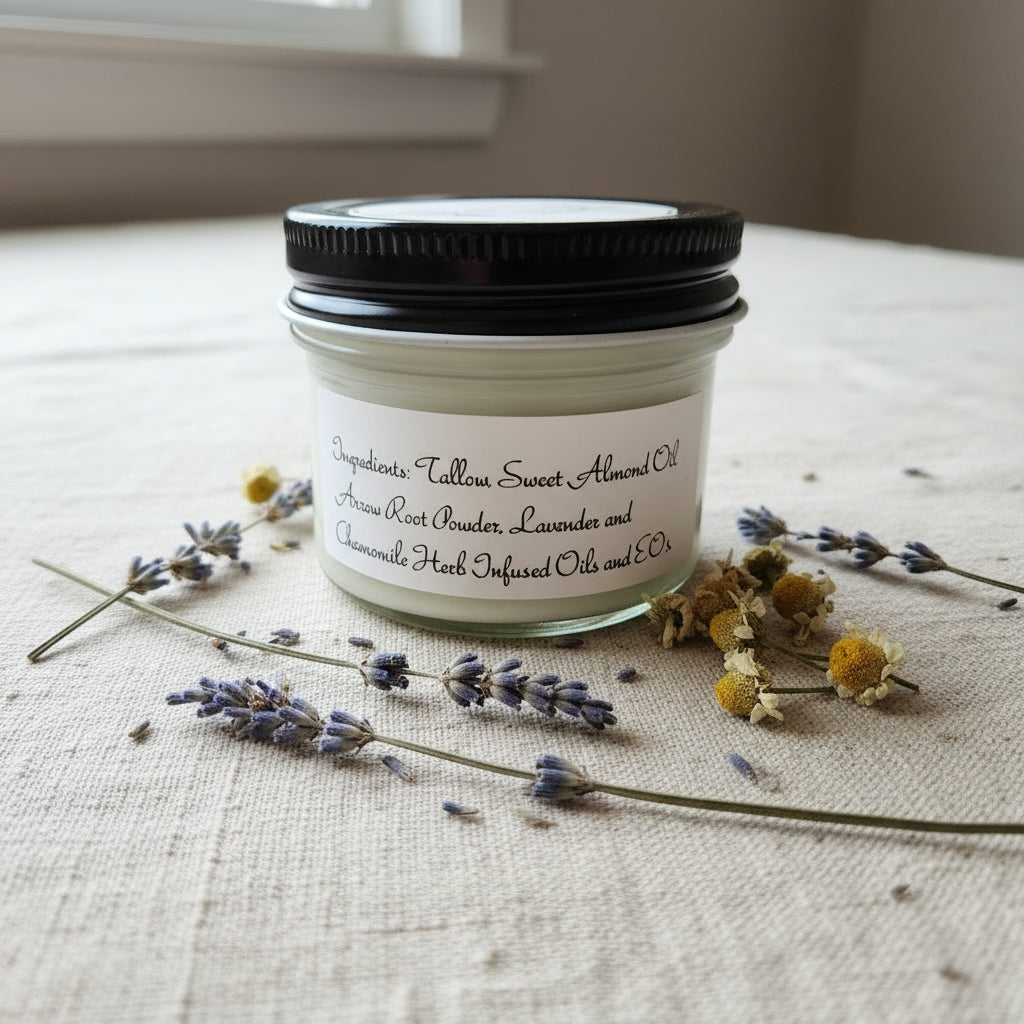 Lavender and Chamomile Tallow Face Cream